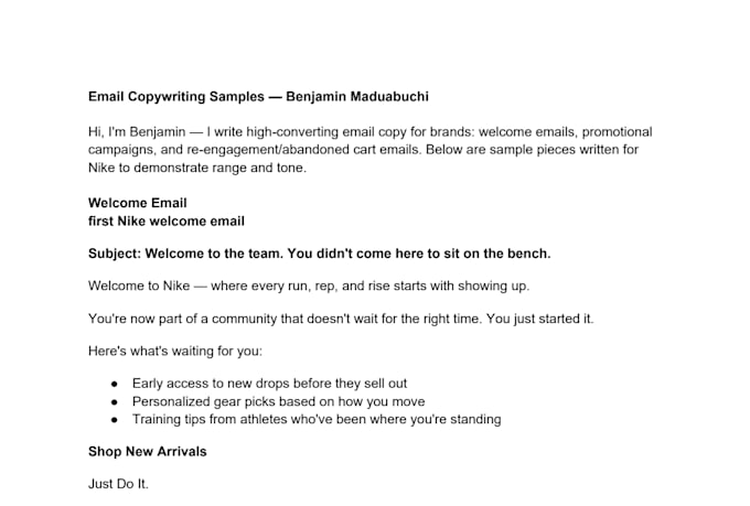 write high converting email copy for your brand